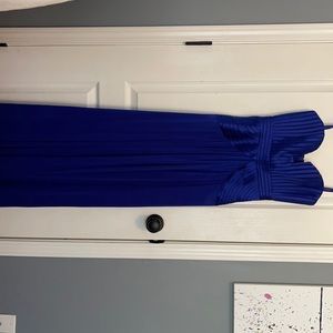 Royal blue gown